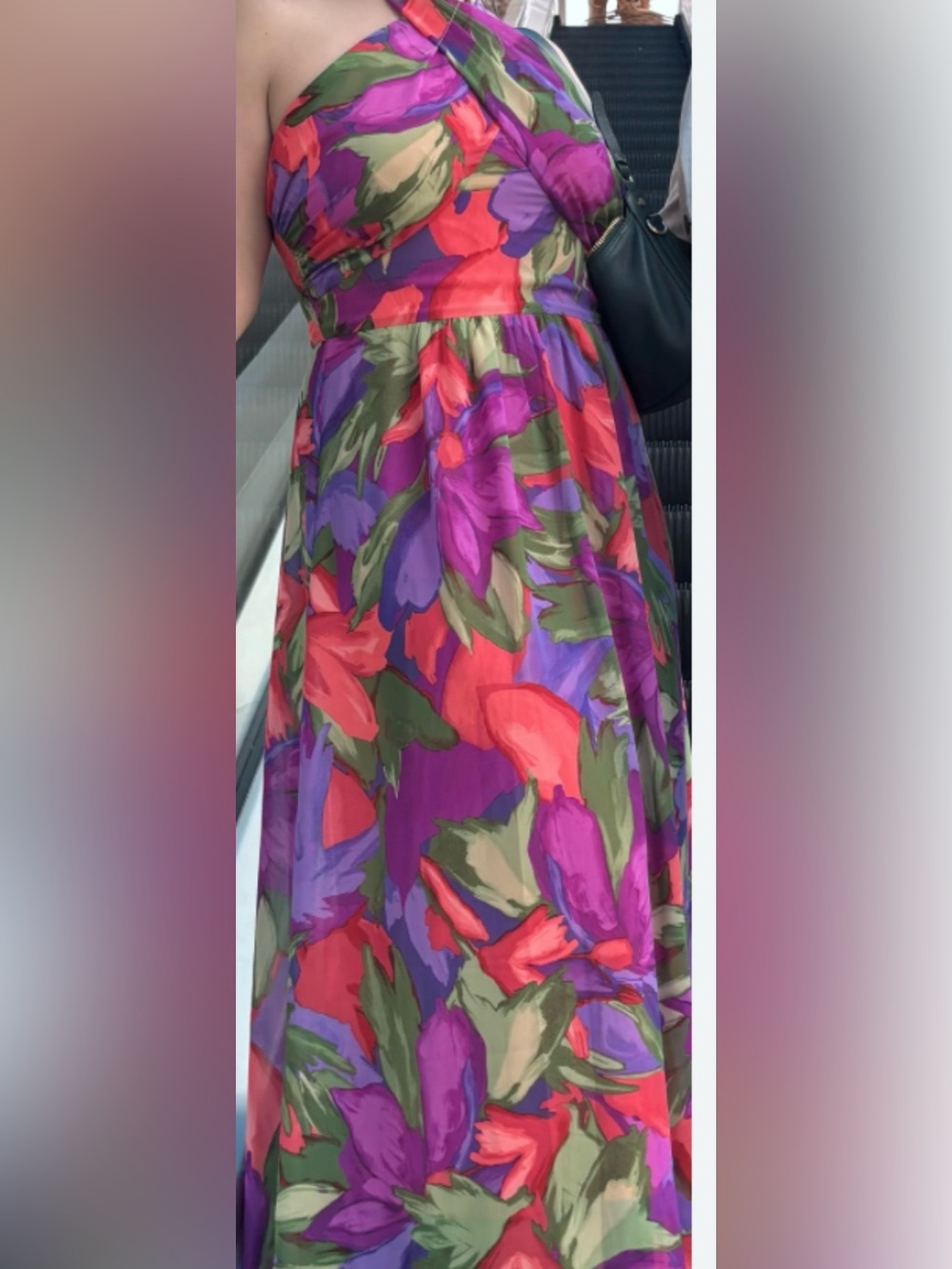 London Times Coral and Pink Floral Dress
